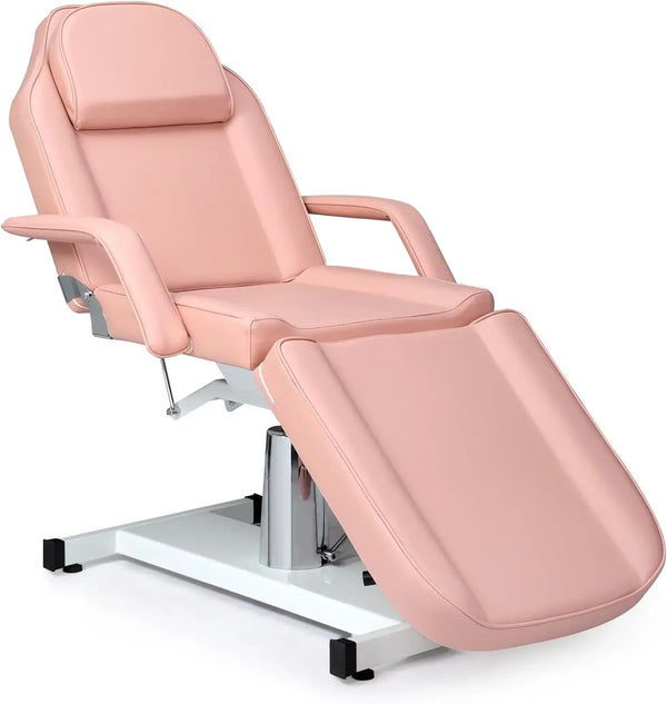 Table de Massage de lit Facial hydraulique, lit d'esthéticienne de chaise de tatouage polyvalente à 3 sections, Spa de Salon de beauté réglable E
