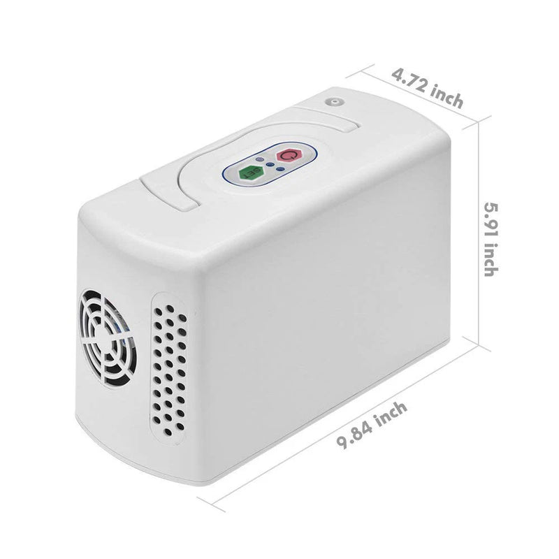 110/220V 3L mini Portable Oxygen Concentrator dengan Bateri untuk Perjalanan Rumah dan Penggunaan Kereta Bunyi Rendah