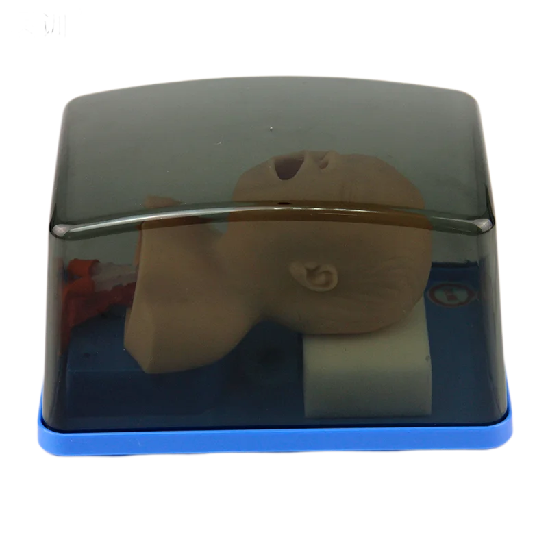 신생아 영아 기관내 삽관 모형 아날로그 이중 폐 및 위 확장 소아 기관내 삽관 시뮬레이터