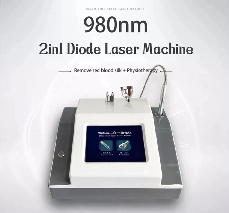 Fisioterapia a diodi Laser-980 per rimozione laser-vascolare 5 IN 1 980nm per la rimozione delle vene vascolari e del ragnopro