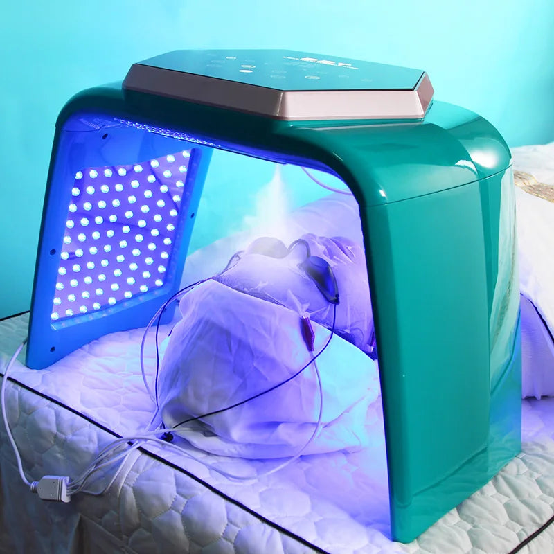 חדש ביו-תרפיה לפנים 7 צבעים Pdt Led טיפול באור טיפול סלון יופי מכונת טיפוח פנים ספא טיפוח עור Led אור מסכת פנים עם זרמים
