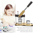 Машина для изготовления значков-кнопок - 100 шт. деталей для кнопок, набор для изготовления значков своими руками, инструменты для изготовления значков-кнопок с деталями + круговой резак + форма