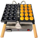 상업용 볼 라운드 와플 메이커 머신 1600W 라운드 모양 와플 케이크 메이커 4CM 계란 버블 메이커