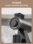 STARSEEKER AK74 Elektrikli Kahve Değirmeni 74 MM Düz Titanyum Çapak Espresso Demlemek Kahve Çekirdeği Öğütücü Hız Ayarı Siyah Beyaz