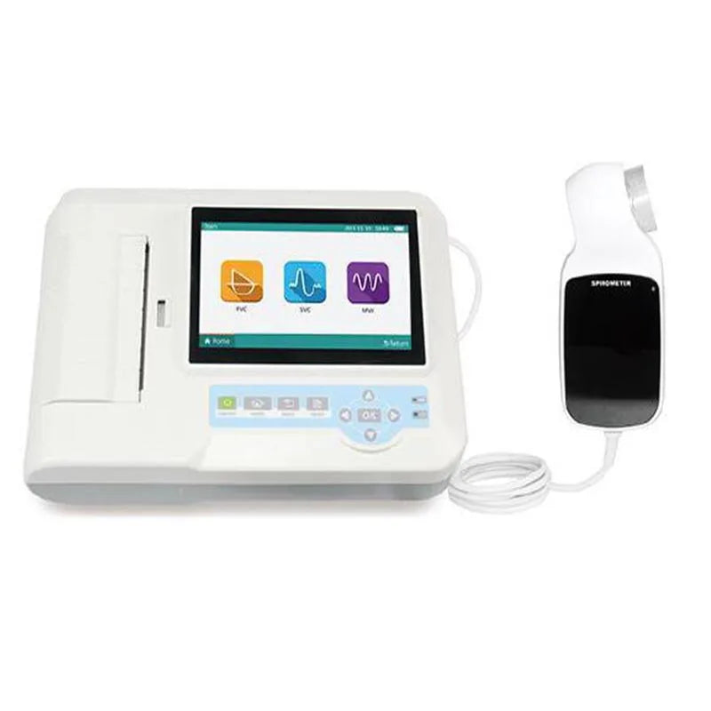 Contec SP100 Digital Spirometer Genggam Penguji Fungsi Paru-paru Perangkat Paru Diagnostik Pernapasan Vitalograf VC SVC MVV FVC