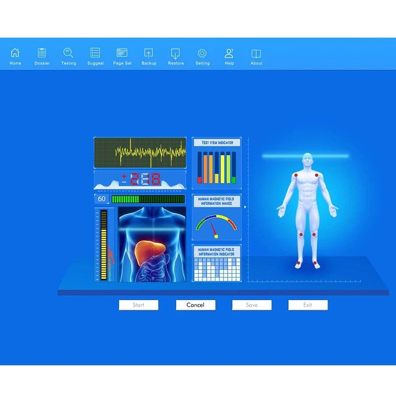 Penganalisis Tubuh Terbaru Penganalisis Kesehatan Tubuh Magnetik Resonansi Kuantum Dengan Terapi Berbagai Bahasa Perawatan Kesehatan Pribadi