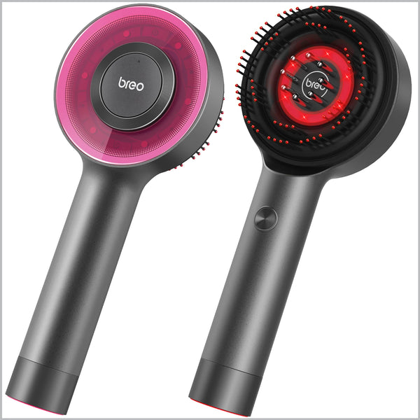 Breo Scalp3 מברשת לעיסוי קרקפת, מכשיר לעיסוי שיער שיאצו לקרקפת עם IPX7 עמיד למים, מכשיר לעיסוי חשמלי אלחוטי עבור קרקפת ושיער