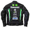 Nuevo abrigo de carreras Kawasaki Motobiker, chaqueta de motocicleta transpirable de malla, traje de carreras anticaída, chaqueta de Motocross con forro extraíble