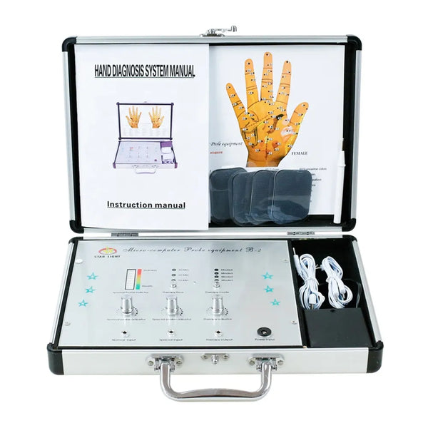 Instrument d'électrothérapie de point d'acupuncture de main stimulation électrique acupuncture thérapie de massage analyseur de détection de point d'acupuncture