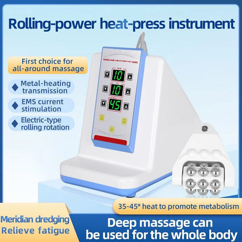 Електричний рухомий нагрівальний масажер EMS для м’язів для тіла, спини та шиї, бодібілдінг, роликовий тренажер для підйому стегон