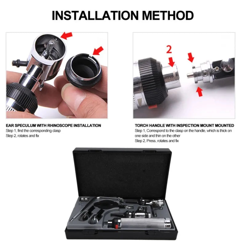 Multifunktionell diagnostisk kontrollverktygssats Medicinsk diagnosutrustning Instrumentbehandlingar Otoskop Checker Set Health