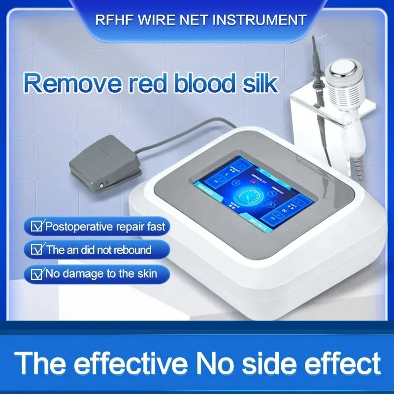 Ago ad alta frequenza RF Dispositivo per la rimozione del sangue rosso Macchina antiarrossamento Rimozione delle vene del ragno Pulizia del viso Strumenti di bellezza per la cura della pelle