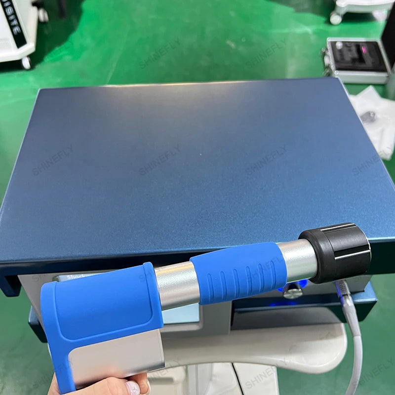 Elektromagnetisk fokuserad chockvågsterapimaskin med ED-behandling Smärtlindring Extrakorporeal fysioterapi Stötvågsmassageapparat