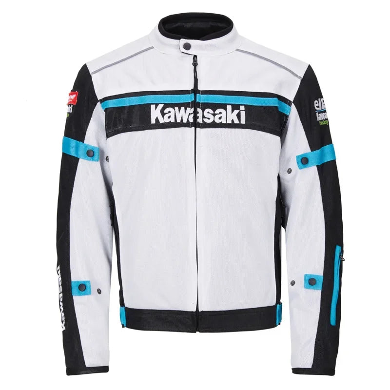 Spring Autumn Summer Kawasaki Off-Road Motorcycle Racing Jersey Anti-Fall Clothing Motorcycle Accessories Lined Jacket