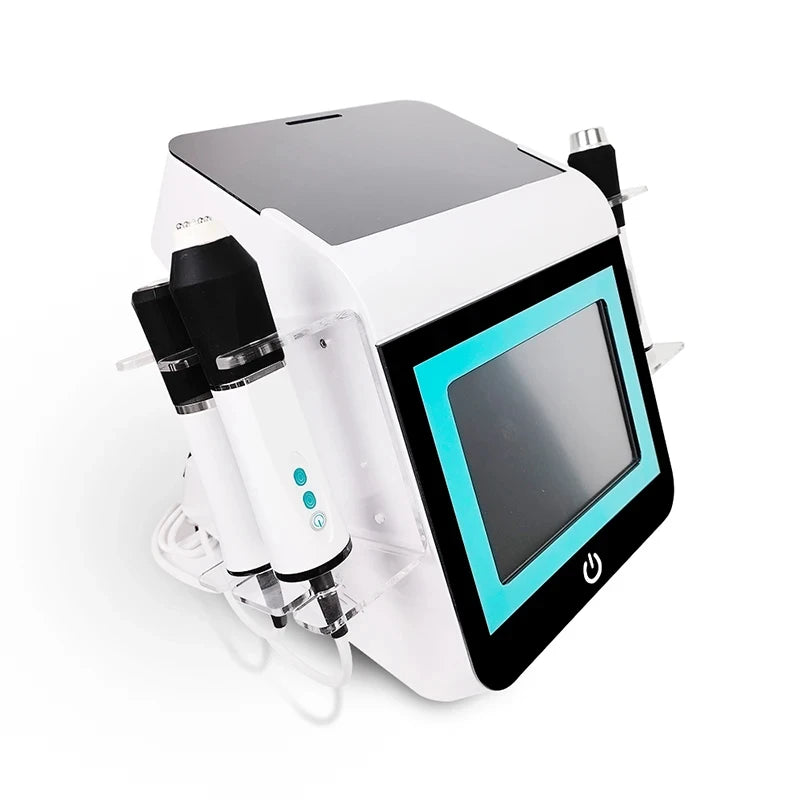 Neueste 3 in 1 CO2 Sauerstoffblase mit UV-Sterilisation des Griffs RF Ultraschall Hautpflege Gesichtspeeling Anti-Aging-Schönheitsmaschine
