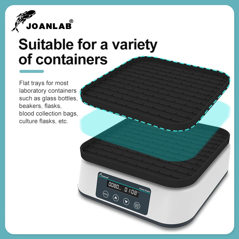 JOANLAB Orbital Shaker Digital Display Shaker Laboratory Multi-purpose Oscillator Adjustable Speed 200rpm SK-20