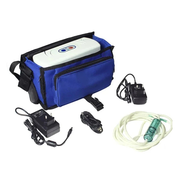 mini concentrador de oxígeno portátil de 110/220V 3L con batería para viajes en el hogar y uso en automóvil de poco ruido