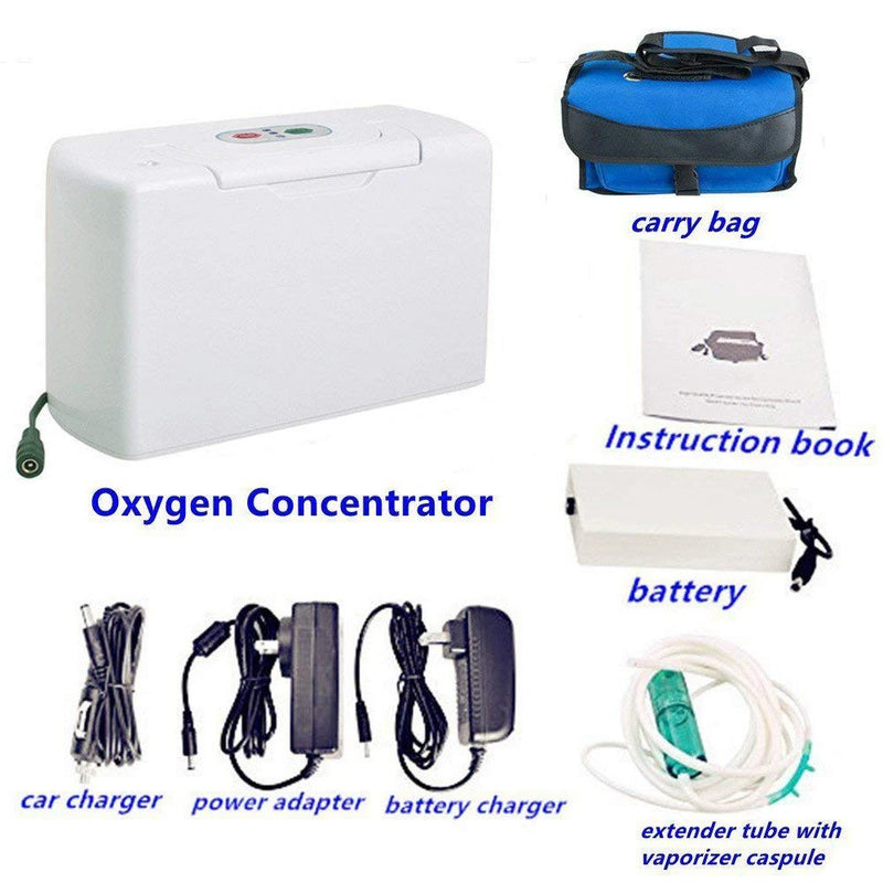 110/220 В 3 л мини портативный кислородный концентратор с аккумулятором для домашних путешествий и использования автомобиля с низким уровнем шума
