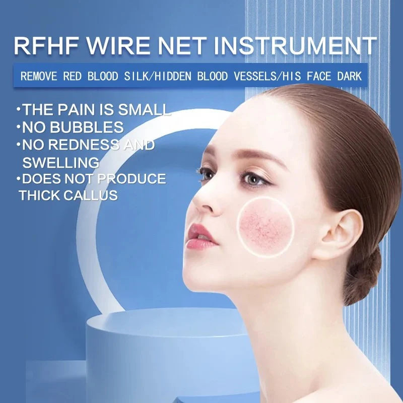 High Frequency Needle RF Red Blood Remover Anti Redness Machine Spider Veins Removal Facial Cleaning Skincare Beauty Tools