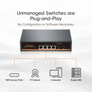 Switch Ethernet PoE+ multi-Gigabit 2,5G à 4 ports avec 2 ports SFP+