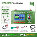 SUNKKO D2532C+ Quick Equalization Repair Discharge/Charge Dual-mode Equalization for Li-ion/LiFePO4/LTO