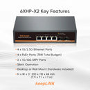 Switch Ethernet PoE+ multi-Gigabit 2,5G à 4 ports avec 2 ports SFP+