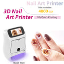 NP-110D 3D 네일 아트 프린터 기계 크리에이티브 건조 통합 인쇄 프린터 전자동 지능형 페인트 매니큐어 살롱용