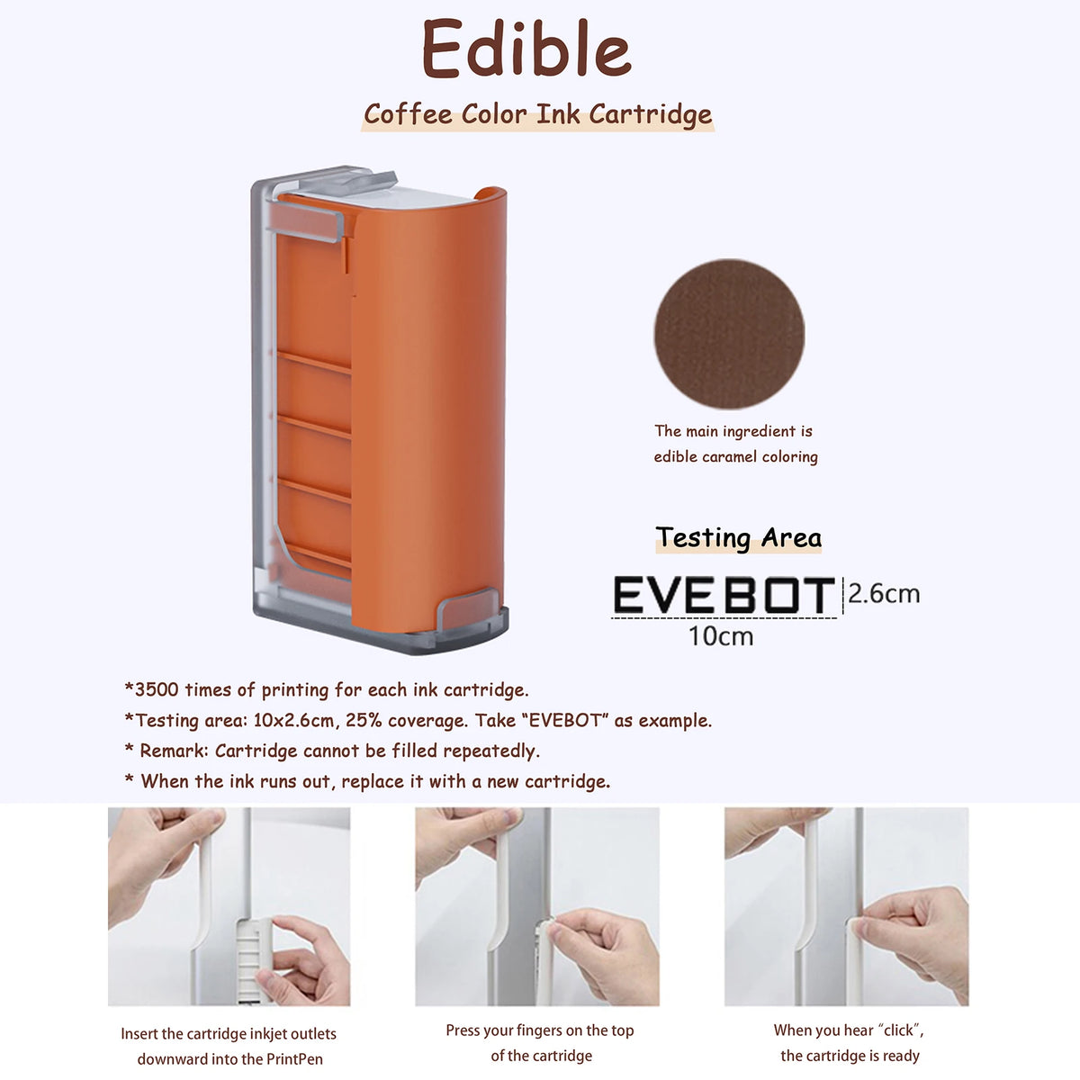EVEBOT プリントペン ハンドヘルド フードプリンター ポータブル ミニ EVEBOT プリントペン ハンドヘルド フードプリンター ポータブル ミニ