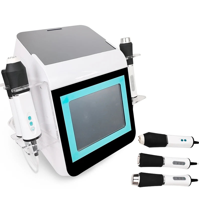Nieuwste 3 in 1 CO2-zuurstofbel met UV Steriliseer het handvat RF Ultrasone huidverzorging Gezicht exfoliëren Anti-aging schoonheidsmachine