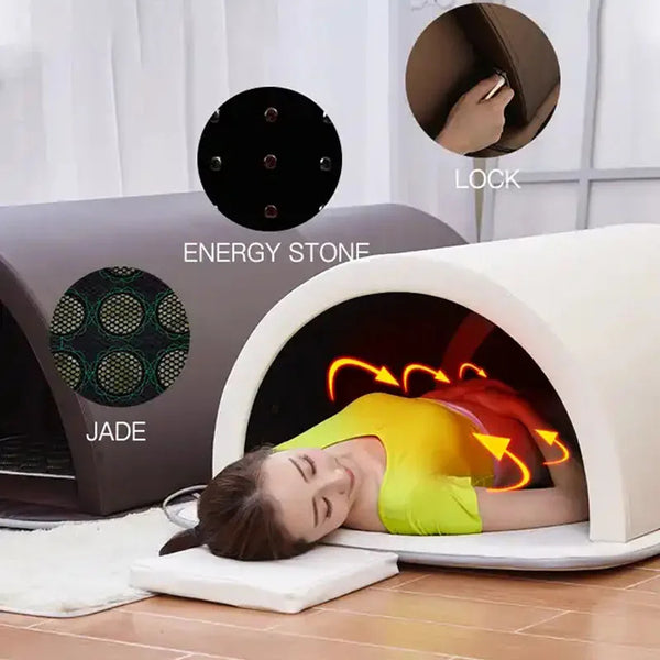 Cuerpo de infrarrojos lejanos que adelgaza la cama de la sauna de la terapia del turmalina calentada cama de la sauna del detox
