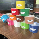 Spor Su Geçirmez Kinesiyoloji Bandı Çıkartmalar Atletik Bandaj Kas Kurtarma Koruyucu Çemberleme Ağrı kesici Tenis Spor Salonu