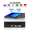 HIGOLE F6APL Mini PC Computadora Tablet Pad 1280 × 800IPS Pantalla táctil Windows 10 10.1 "Bolsillo PC todo en uno Computadora industrial 4K