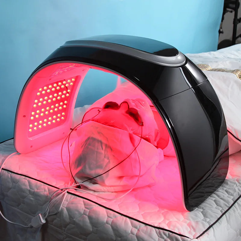 מנורת UV ננו ספריי פנים כחול פוטון צבע יופי אורות מכשיר טיפול אדום led מכונת טיפול באור פנים