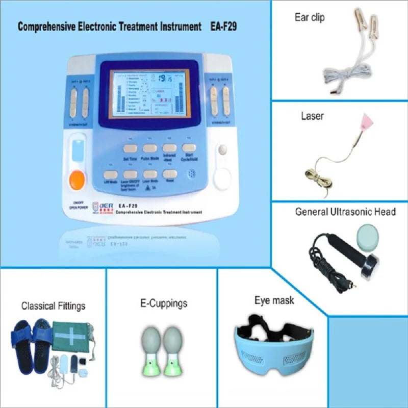 EA-VF29 Elektro Akupunktur Stimülatörü Elektronik Meridyen Terapötik Stimülasyon Masaj Ve Ağrı Giderici Makinesi