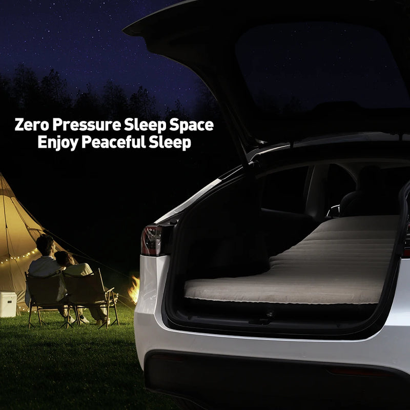 Tesla Model Y PVC 2017-2023 Opblaasbaar Luchtbed Outdoor Camping Opblaasbaar Speciaal Suède Auto Reisbed