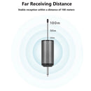 UHF Bärbart trådlöst Headset/ Lavalier Lapel Microphone med Bodypack-sändare och mottagare 1/4 tums utgång, Live Performer