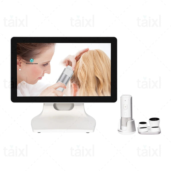 Professioneller Haar- und Hautscanner, intelligenter Kopfhautanalysator mit 4 Sonden für die Haaranalyse, 10–200 Kanäle, Salonqualität