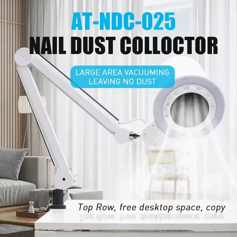 ShineNail Professional Nail Art Dust Collector with Silent Suction, High-End 4BLANC German Fan, Powerful Top Suction for Manicure