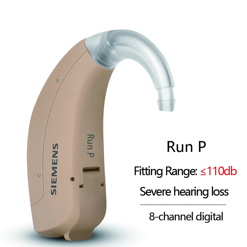 Siemens Signia Original 4/6/8 채널 디지털 BTE 보청기 FAST P FUN P FUN SP RUN P RUN SP 청각 장애인 용 음향 증폭기