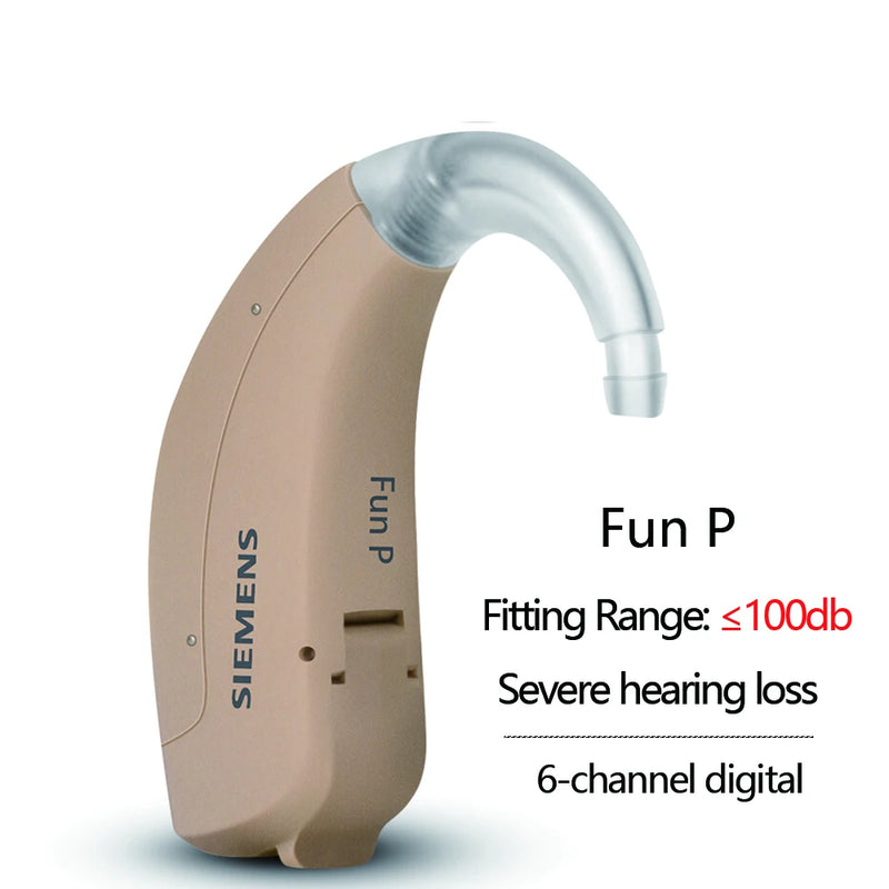 Siemens Signia Asli 4/6/8 Saluran Digital BTE Alat Bantu Dengar Cepat P FUN P FUN SP RUN P RUN SP untuk Penguat Suara Tuli