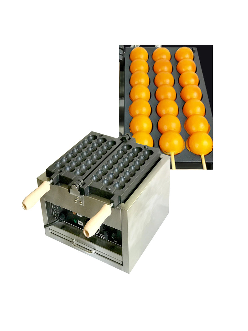 Espeto máquina de fazer waffle takoyaki polvo bolas grill pan antiaderente em forma de bola waffle padeiro espeto de ovo de codorna