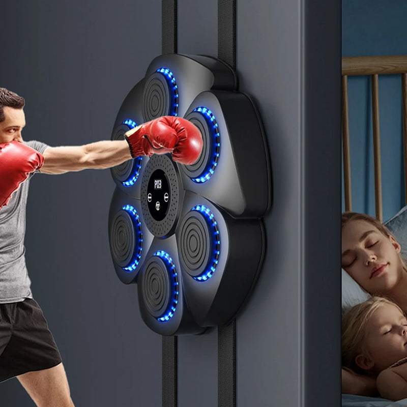 Macchina da Boxe Musicale a Parete con Bluetooth e Guanti | Allenamento Macchina da Boxe Musicale a Parete con Bluetooth e Guanti | Allenamento