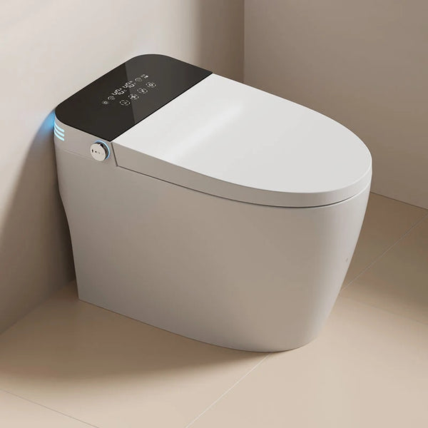 Smart toalett Automatisk Intelligent WC, Ingen vattentrycksgräns, Lyxig multifunktionell bidé Sanitetsartiklar, Automatisk öppen spolning