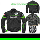 Primavera otoño verano Kawasaki todoterreno motocicleta camiseta de competición ropa anticaída accesorios de motocicleta chaqueta forrada