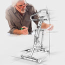 HARISON HR-309eco Stepper w/Handlebar, Extended Step Range Machine for Climbing Exercise, Compact, Height-Adjustable, Low-Impact & Optional App