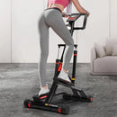 HARISON HR-309eco Stepper w/Handlebar, Extended Step Range Machine for Climbing Exercise, Compact, Height-Adjustable, Low-Impact & Optional App