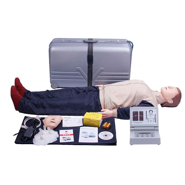 CPR480 Manichino per RCP a corpo intero per adulti, simulatore per addestramento di emergenza RCP, modello di addestramento per respirazione artificiale, modello di addestramento medico