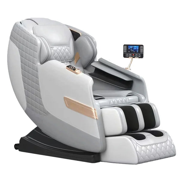 Poltrone da massaggio riscaldanti per la casa 4D Divano da ufficio per massaggi 3D a gravità zero avvolto con airbag per tutto il corpo multifunzionale