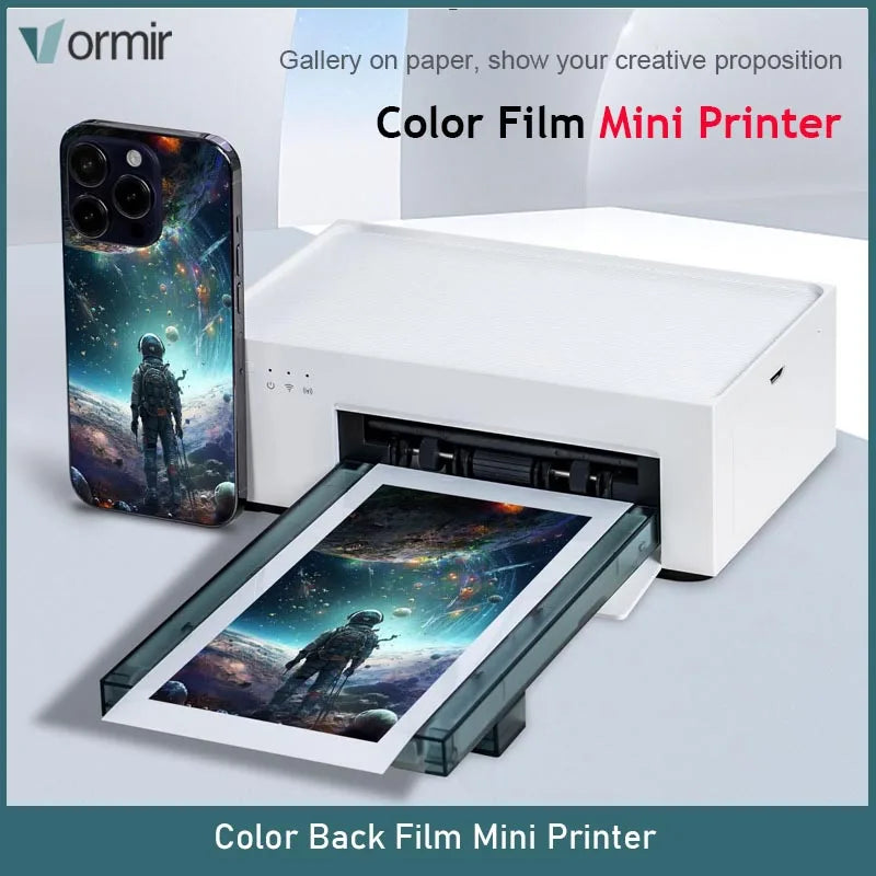 Lura Folji tal-Films DIY Mini Printer għal Cellphone Qoxra ta 'wara Stikers protettivi Stampar tal-ġilda DIY Photo Magni Żgħar