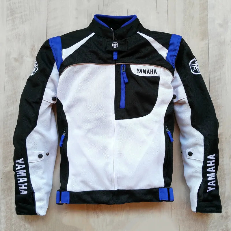 Veste de moto imperméable pour hommes et femmes, vêtements de cyclisme, de sport, coupe-vent, combinaison de course, manteau d'équitation avec Protection EVA